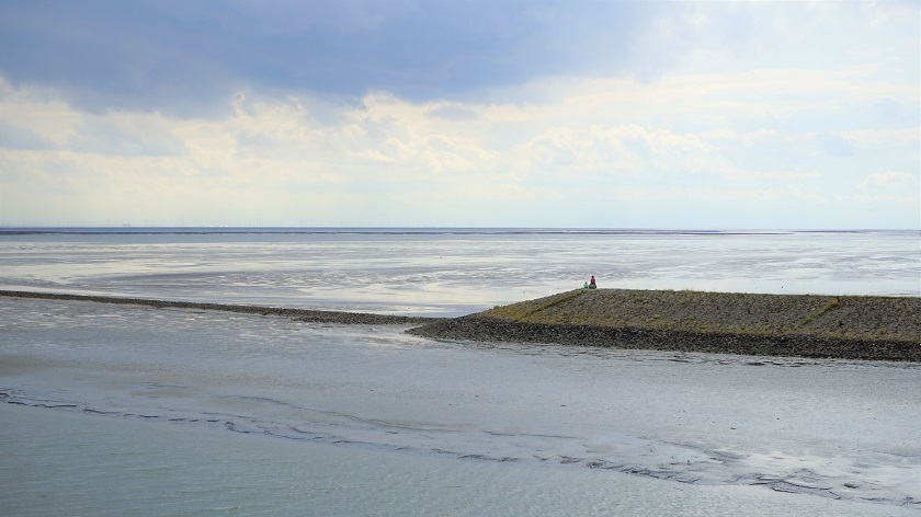 Insel Juist - Panoramafoto vom Wattenmeer