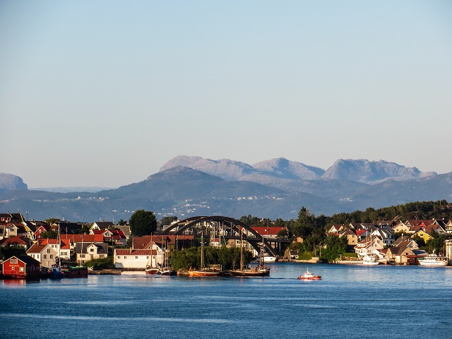 Stavanger, Hafen, Norden, Blick auf Schäreninseln